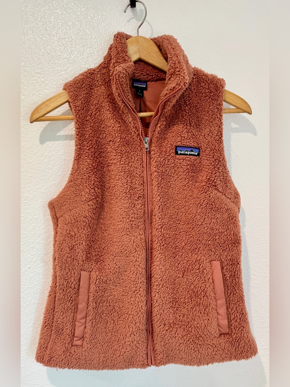 Patagonia Los Gatos High Pile Fleece Vest Rust Brown Gorpcore Granola Girl S